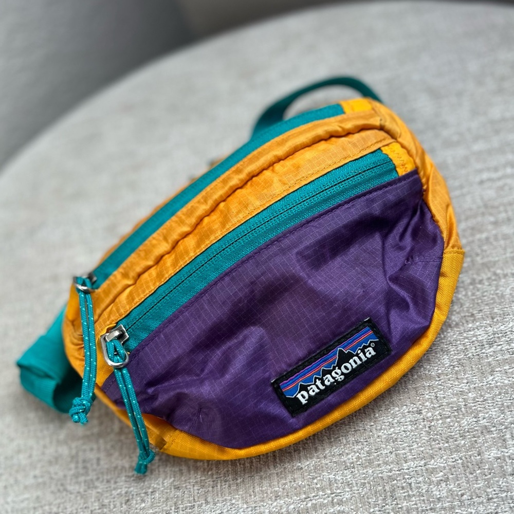 Patagonia Colorful Light Weight Travel Fanny Pack Belt Bag